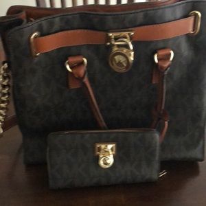 MK Large Hamilton PVC Tote  & MK Hamilton Wallet